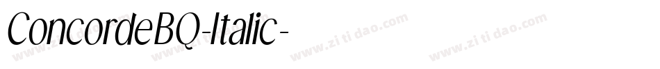 ConcordeBQ-Italic字体转换