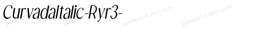 CurvadaItalic-Ryr3字体转换
