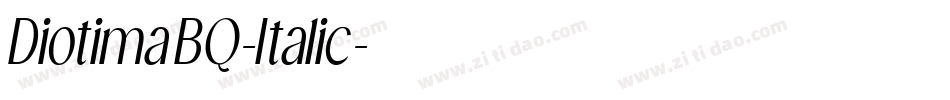 DiotimaBQ-Italic字体转换