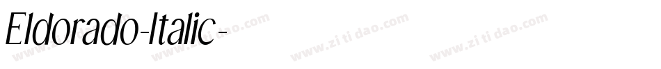 Eldorado-Italic字体转换