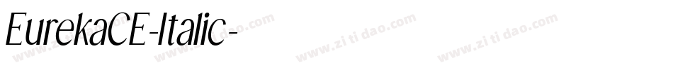 EurekaCE-Italic字体转换
