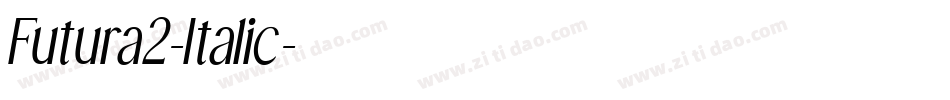 Futura2-Italic字体转换