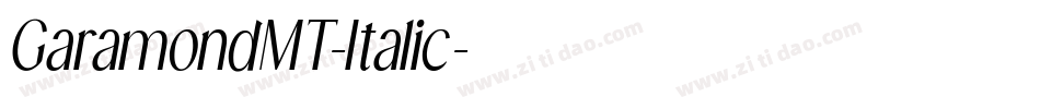 GaramondMT-Italic字体转换