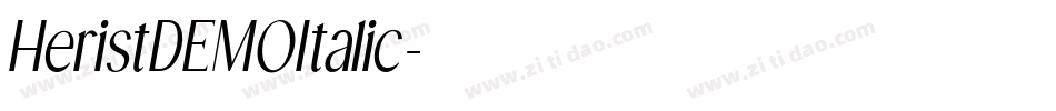 HeristDEMOItalic字体转换