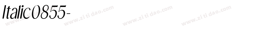 Italic0855字体转换