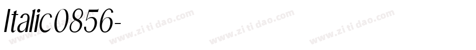 Italic0856字体转换