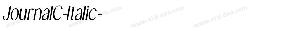 JournalC-Italic字体转换 JournalC-Italic字体转换