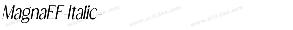MagnaEF-Italic字体转换