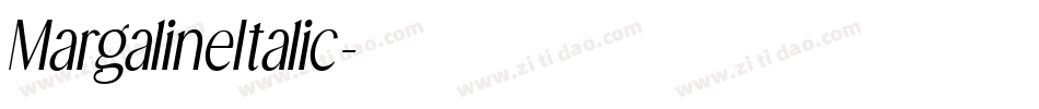 MargalineItalic字体转换