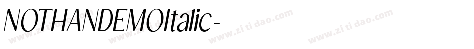 NOTHANDEMOItalic字体转换