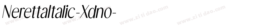 NerettaItalic-Xdno字体转换 NerettaItalic-Xdno字体转换