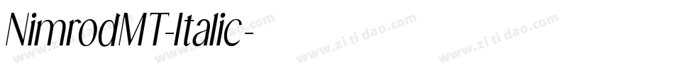 NimrodMT-Italic字体转换