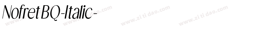 NofretBQ-Italic字体转换