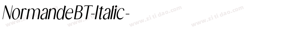 NormandeBT-Italic字体转换