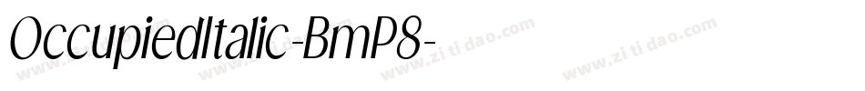 OccupiedItalic-BmP8字体转换