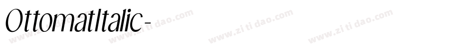 OttomatItalic字体转换