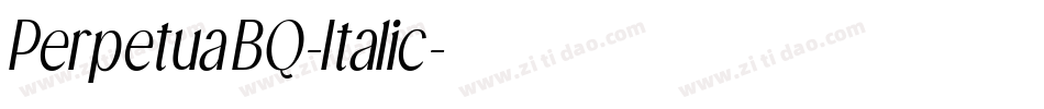 PerpetuaBQ-Italic字体转换