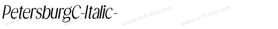 PetersburgC-Italic字体转换