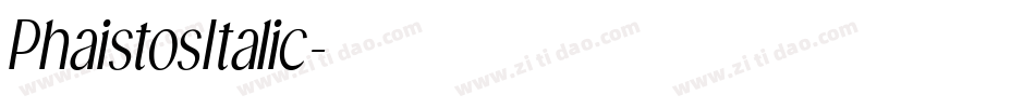 PhaistosItalic字体转换