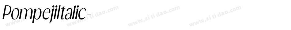 PompejiItalic字体转换