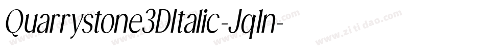 Quarrystone3DItalic-Jq1n字体转换