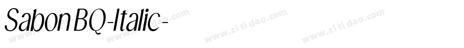SabonBQ-Italic字体转换