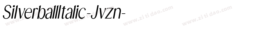 SilverballItalic-Jvzn字体转换