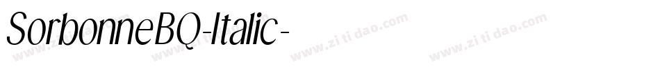 SorbonneBQ-Italic字体转换