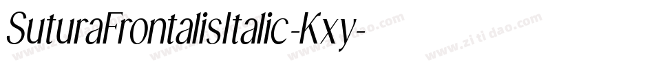 SuturaFrontalisItalic-Kxy字体转换 SuturaFrontalisItalic-Kxy字体转换