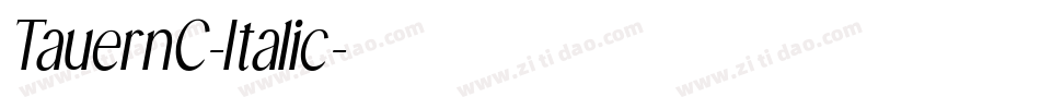 TauernC-Italic字体转换