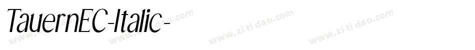 TauernEC-Italic字体转换