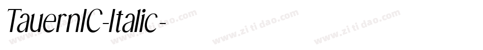 TauernIC-Italic字体转换