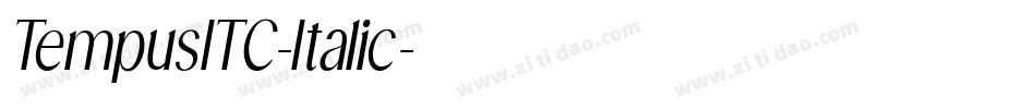 TempusITC-Italic字体转换