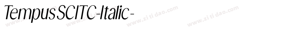 TempusSCITC-Italic字体转换