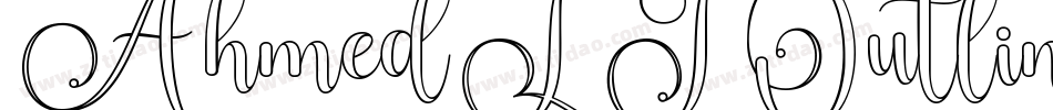 AhmedLTOutlineRegular字体转换