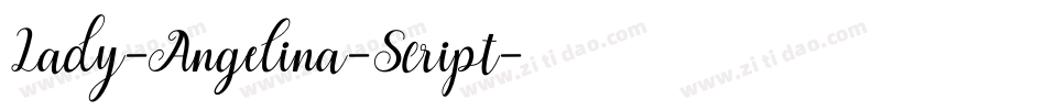 Lady-Angelina-Script字体转换