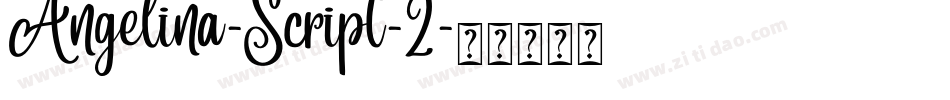 Angelina-Script-2字体转换