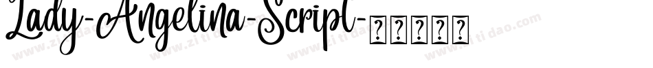 Lady-Angelina-Script字体转换