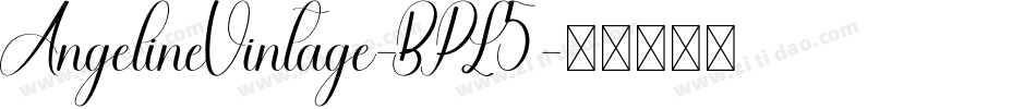 AngelineVintage-BPL5字体转换