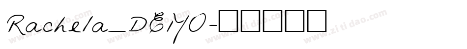 Rachela_DEMO字体转换