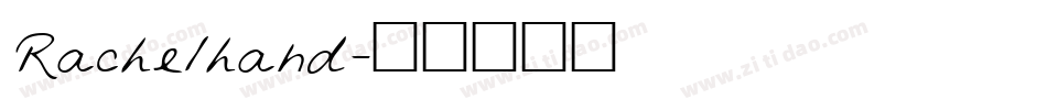 Rachelhand字体转换
