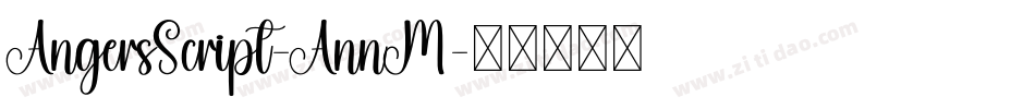 AngersScript-AnnM字体转换