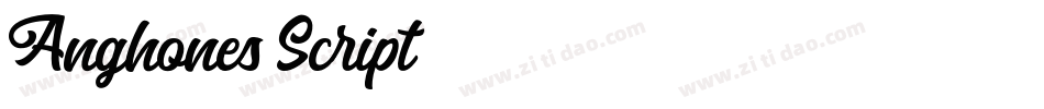 Anghones-Script字体转换