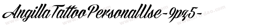 AngillaTattooPersonalUse-9pz5字体转换
