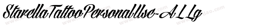 StarellaTattooPersonalUse-ALLgx字体转换 StarellaTattooPersonalUse-ALLgx字体转换