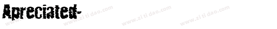 Apreciated字体转换