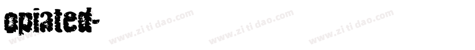 opiated字体转换