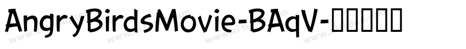 AngryBirdsMovie-BAqV字体转换