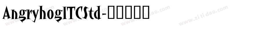 AngryhogITCStd字体转换