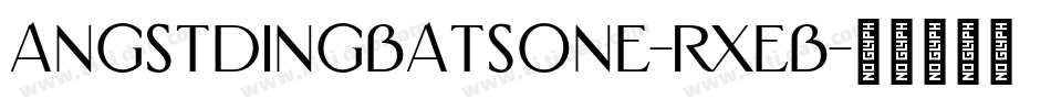 Angstdingbatsone-rxEB字体转换